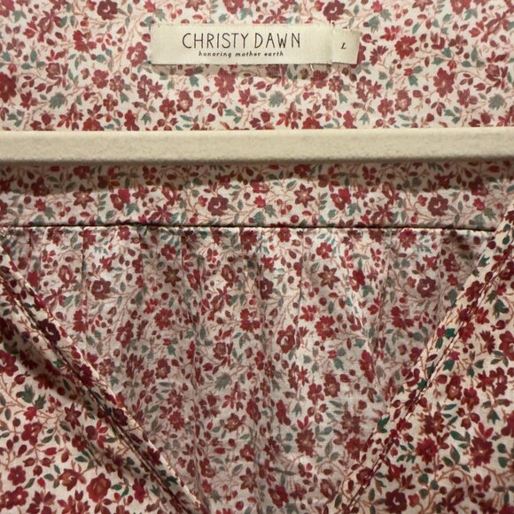 Christy Dawn Simple Dawn in Maroon Calico L - Picture 2 of 5